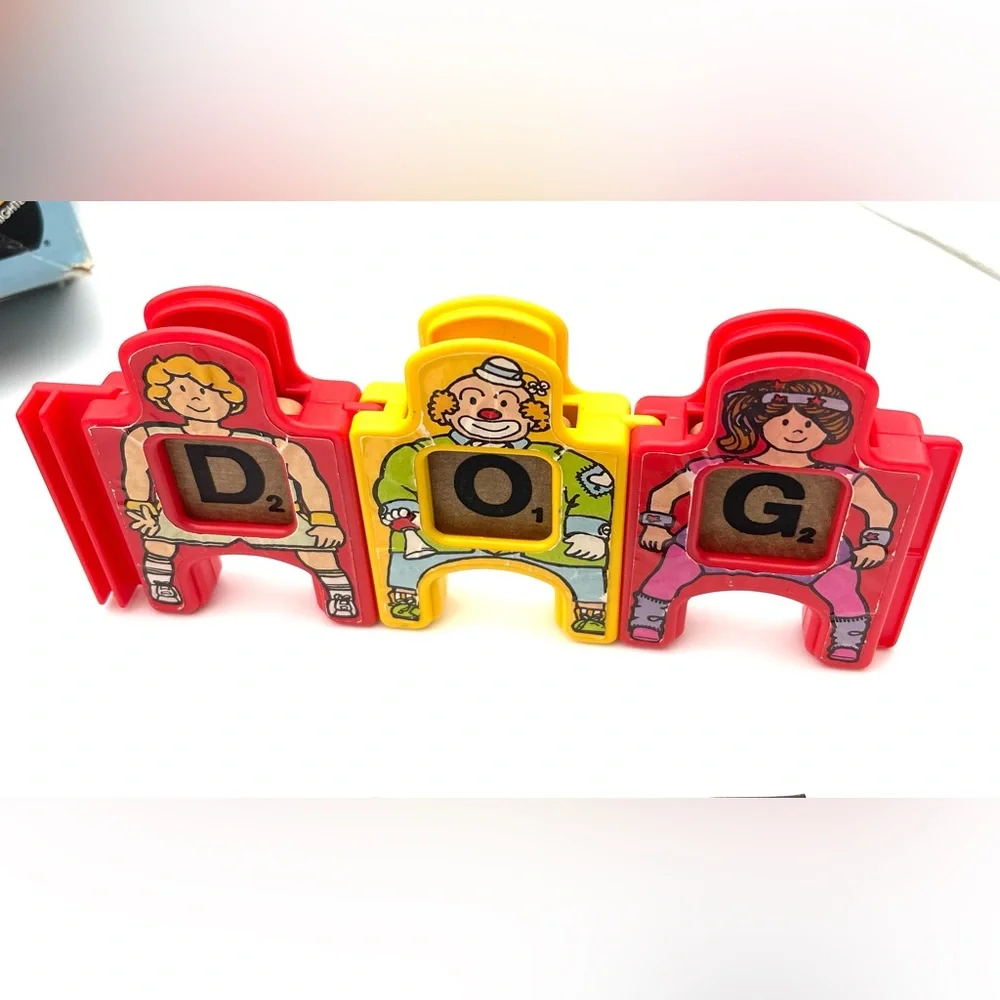 Vintage 1985 Scrabble People Building Play Set Fun On Wheels Game